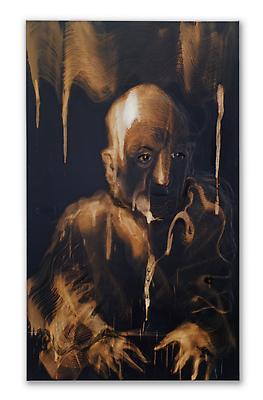Miquel Barceló, Eric Mézil, 2011
Bleach, chalk and charcoal on canvas
61 x 35 7/8 inches (155 x 91 cm)
Courtesy Acquavella Galleries
Art © 2011 Miquel Barceló / Artists Rights Society (ARS), New York / ADAGP, Paris Image