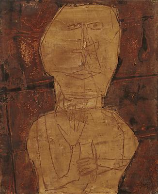 Jean Dubuffet, Cinq et un six, 1956
Oil on canvas
28 11/16 x 23 9/16 inches (73 x 60 cm)
Courtesy Acquavella Galleries
© 2014 Artists Rights Society (ARS), New York / ADAGP, Paris Image