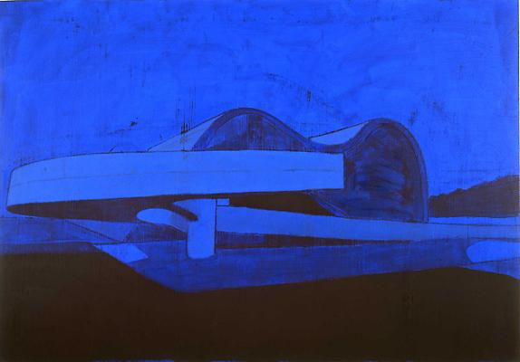 Enoc Perez, "Teatro Popular, Niteroi"
2010
Oil on canvas, 42 x 60 inches