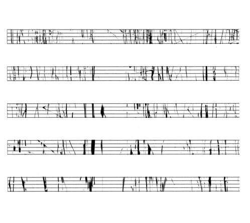 Black and White Scores, 2008 (003)
Suite of three digital prints on Arches paper
20 x 24 inches each
Edition of 5
SGI3015