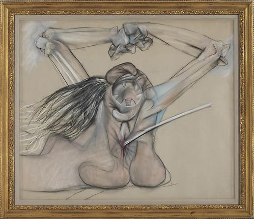 ROBERTO MATTA
Figure In Torment
1950
Pastel on paper	
28 ½ x 36 in