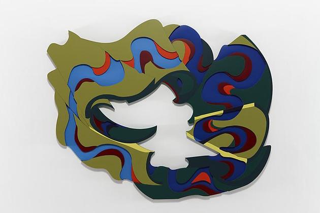 RiverBend
2010
Trupan Ultralight, Plastic laminate (Abet & Formica), Flashe paint
48 x 60 x 3/4 inches