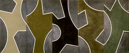 Graphite and Pastel Drawing for a Wall #2 
2003
Graphite and pastel on paper
42  x 100  inches