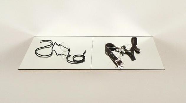 LOVETT/CODAGNONE
It May Be You Fear More To Deliver Judgement Upon Me Than I Fear Judgement
2006
Glass, leather, meta, mirror, wood
5 1/2 x 12 x 24 inches
Edition of 10