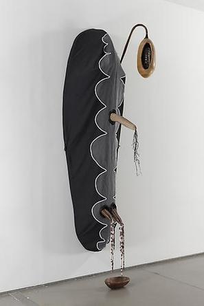 MATTHEW RONAY
Hoof Head Abdomen Hoof
2010
Duvetyn, tulle, cotton, steel, pine, walnut, basswood, Iroko, Wenge, Purple Heart, waxed cord, plastic, lamb’s leather, paint
106 x 36 x 27 inches
Unique