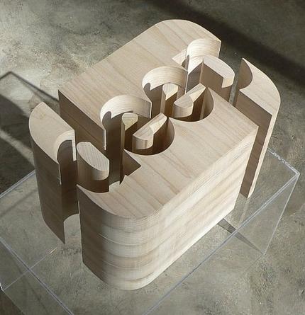 Deep (2, Sculpture), 2006
Solid poplar
9 1/4 x 13 1/2 x 9 1/4 inches
Edition of 3