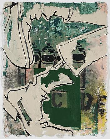 Runnin'
2008
Acrylic and mixed media on paper
25 x 19 ½ in
