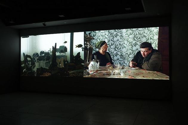 A Current History
Installation view, 2007
2 channel HD projection
5.1 surround sound
39 minutes