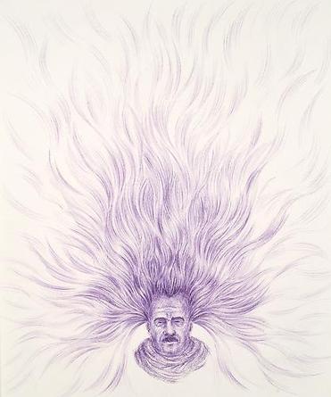 KAMROOZ ARAM
From the Series Mystical Visions and Cosmic Vibrations
2008
Ink on paper
13 3/4 x 11 1/2 inches