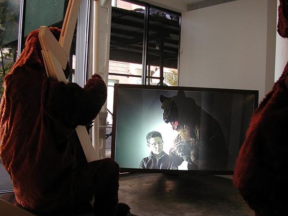 Keep The Brown 
Installation view at Sandra Gering Gallery, 2003