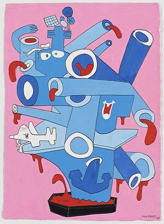 Crazy Tanker
2008
Gouache & graphite on paper
15 1/2 x 11 1/4 inches