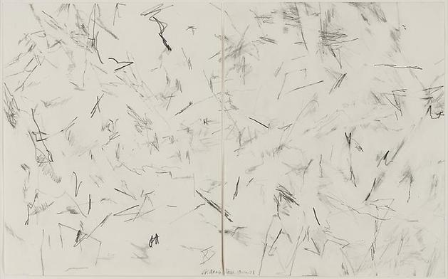Diptych 10.14.08
2008
Graphite on paper
9 3/4 x 7 3/4 inches (each sheet)
16 3/4 x 22 7/8 inches (framed)