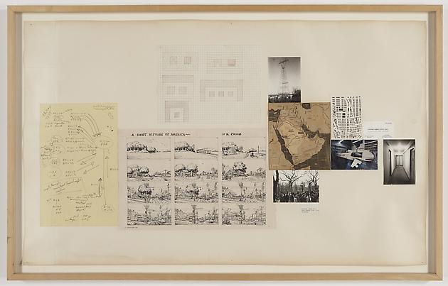 A Short History, 1981
Collage on paper
26 ½ x 43 inches