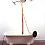 Dirge
2005
Acrylic clawfoot tub, copper pipes, 4 10-inch sunflower showerheads,
water pump, stone, water
86 x 60 x 30 inches