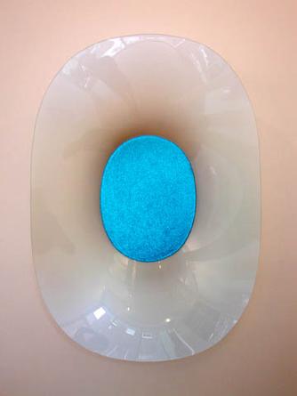 Dish Blue
1994-2002
Drape formed acrylic plastic painted with acrylic lacquer and glitter
51 x 35 x 7 inches