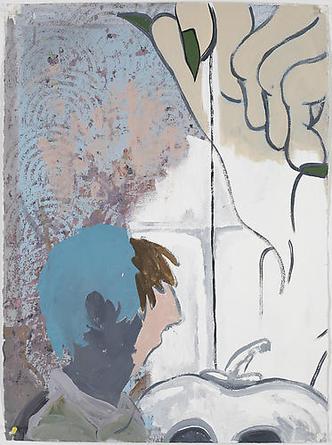 Cyanide Apple #2
2007
Acrylic and mixed media on paper
34 ¼ x 22 ½ in