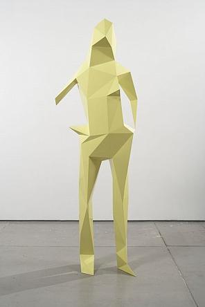 Sandra
2007
Yellow epoxy, polyurethane
190 x 66 x 41 cm 
(74 x 25 ¾ x 16 in)
Unique