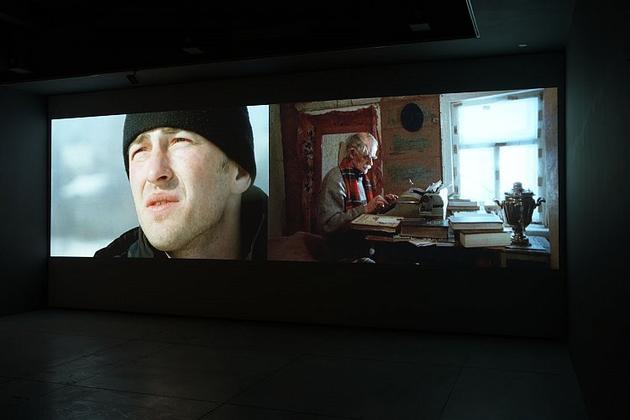 A Current History
Installation view, 2007
2 channel HD projection
5.1 surround sound
39 minutes