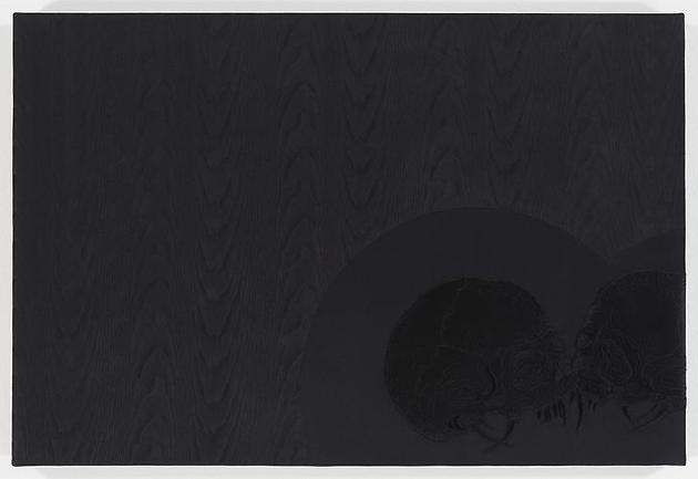 ANGELO FILOMENO
Scent of Sorrow
2008
Embroidery on silk moire stretched over linen
20 1/2 x 30 1/2 inches