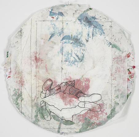 Rose
2007
Acrylic and mixed media collage on paper
16 inches diameter