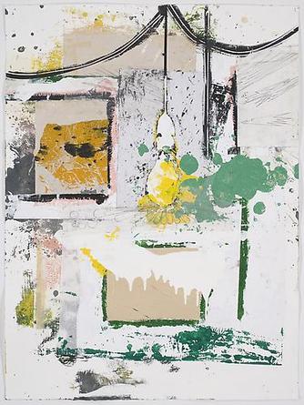 Swing the Heartache #2
2008
Acrylic & mixed media on paper
47 1/4 x 34 1/4 in