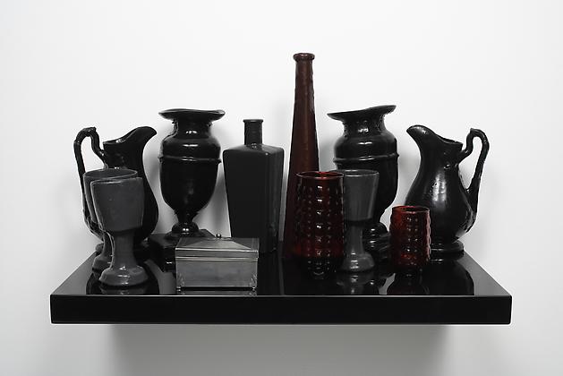 Distinguished Profile, 2004
Silicone rubber, glass, ceramic, MDF, lacquer
23 3/4 x 13 3/4 x 16 1/2 inches
GLG727