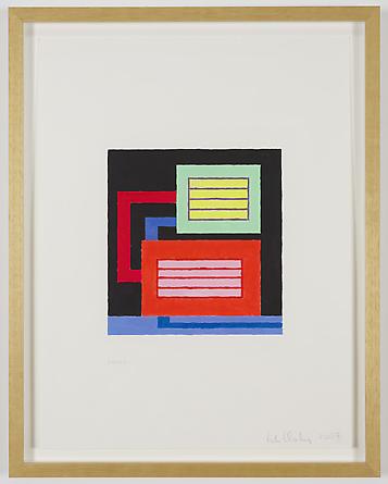 Untitled, 2007
Acrylic & Day-Glo acrylic on digitally printed paper
21 x 16 inches