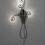 He or She 
2009
Flexible electrical conduit, porcelain light sockets, 
mirrored light bulbs, electrical hardware
74 x 34 x 11 in
Unique