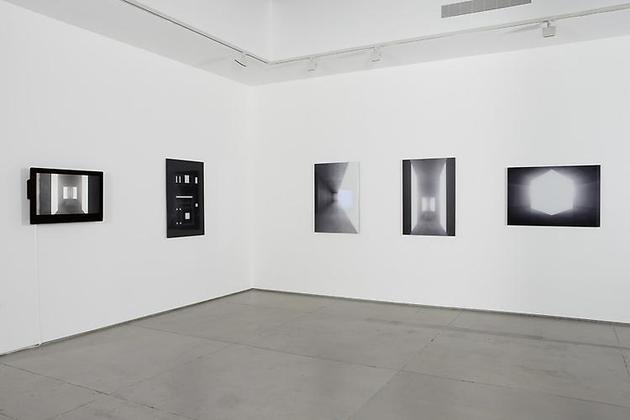Light Works Museum, 2005-2009
3 renderings mounted to glass
1 drawing mounted to glass, 1 DVD
39 ¼ x 27 ½ inches each
Edition of 3