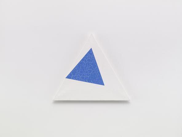 Angles, 2001
Cold wax medium, oil & gesso on linen
21 1/4 inches each side
SGI3190