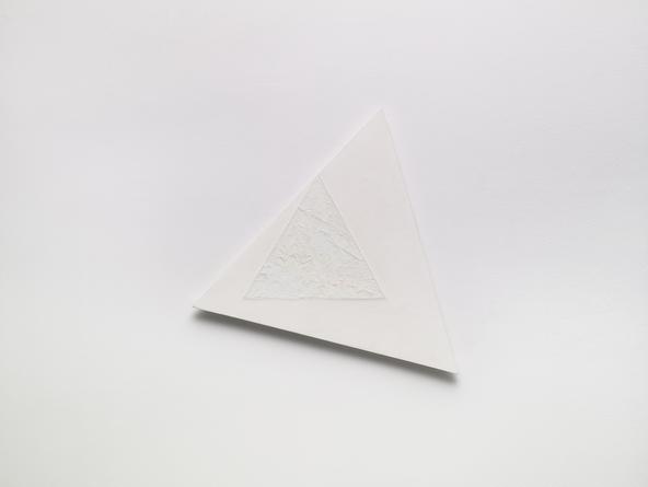Angles VI, 2005
Oil, cold wax medium & gesso on linen over wood
21 1/4 inches each side
SGI3197
