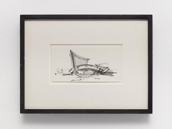 DANIEL LIBESKIND
IWM Drawing #3, n.d. (Imperial War Museum, Manchester)
Graphite on paper
3 3/4 x 7 1/2 inches