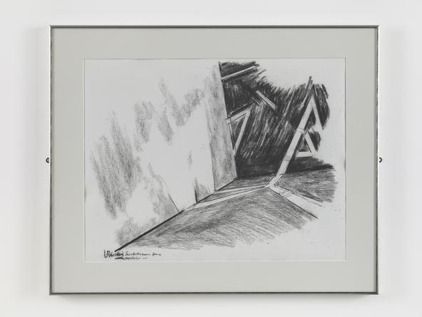 DANIEL LIBESKIND
JMB Drawing #1, n.d. (Jewish Museum, Berlin)
Charcoal on paper
19 x 24 1/2 inches