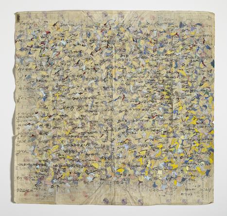 Untitled, 2015
Gouache, pencil & ink on vintage Japanese boro
26 x 26 3/4 inches
SGI3150