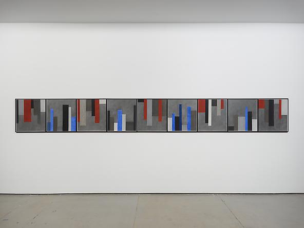 Drawings #1 (Japan), 2012
Pastel & graphite on paper in 9 parts, in artist's frames
24 1/4 x 218 1/4 inches
GLG2282