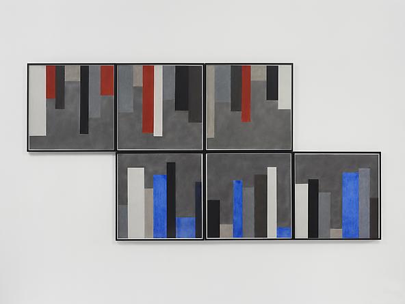 Drawing #2 (Japan), 2012
Pastel and graphite on paper in 6 parts, in artist's frames
48 1/2 x 97 inches
GLG2283