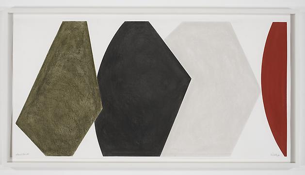 DAVID TREMLETT
4 Forms in Space #2, 2008
Pastel on paper
24 1/2 x 48 1/2 inches