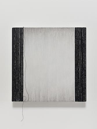 Elena del Rivero
Love Song #18, 2012
Oil, ink & thread in linen
14 x 14 inches