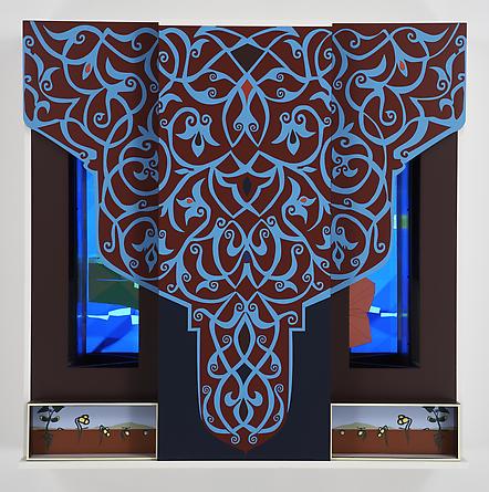 Tree, 2007
Custom software, LCD screen, Formica, mirrored acrylic plastic, lacquered wood
48 x 48 x 13 ¼ inches
SGI624