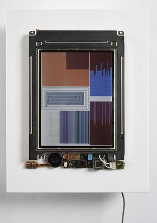 JOHN F. SIMON, Jr.
Color Panel v1.0, 1999
Custom software, Apple PowerBook 280c, acrylic plastic
13 1/2 x 10 1/2 x 3 inches
edition of 12
SGI2705