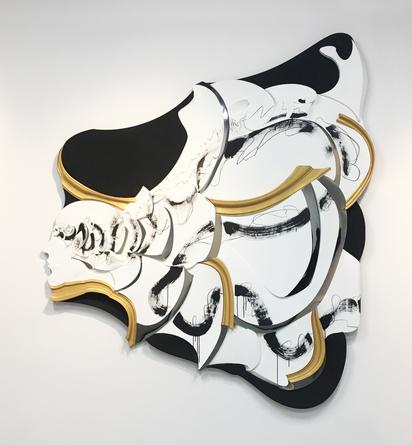 Every Thought, 2014
HDU, Trupan, acrylic paint, laminate, ink & charcoal
94 x 84 x 2 3/4 inches
SGI2869