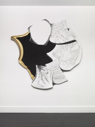 Improvised Expansion, 2015 
HDU, Trupan, Flashe, acrylic paint & charcoal 
74 x 72 x 3 inches
SGI3169