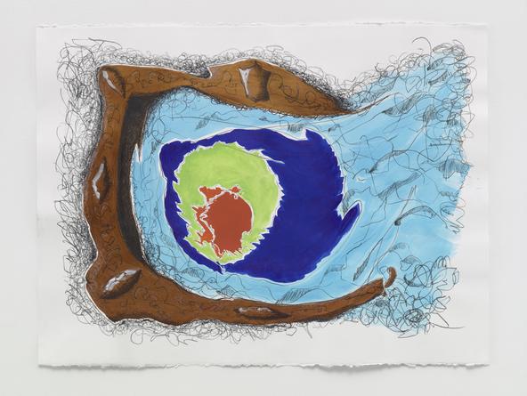 Overflow, 2016
Acrylic & pastel on paper
22 1/2 x 30 inches
SGI3280