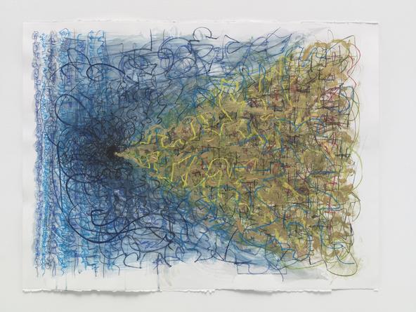 Moment of Insight, 2015
Acrylic, pastel & watercolor on paper
22 1/2 x 30 inches
SGI3283