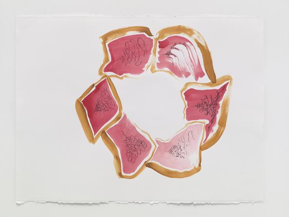 Dependent Improvisation, 2015
Acrylic, charcoal & watercolor on paper
22 1/2 x 30 inches
SGI3285