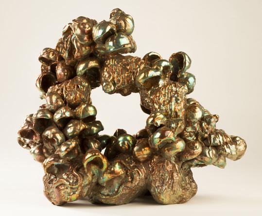 JULIA KUNIN Small Grotto, 2013, ceramic, 14 x 17 x 11 inches, SGI2735.