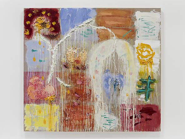 In Bloom, 2012
Oil, acrylic, paper mache, herbs & glitter on linen
54 x 60 inches
GLG2229