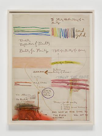 Paint the House, 1970
Oil pastel, ink, watercolor & graphite on paper
29 3/4 x 22 inches
GLG2352