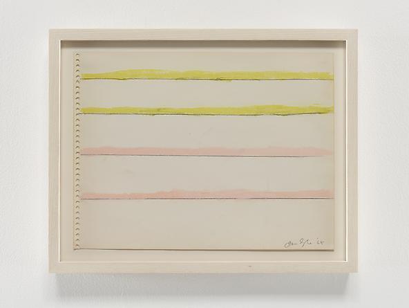 Pink/Yellow/Stripes, 1968
Pastel & graphite on paper
9 x 12 inches
GLG2355