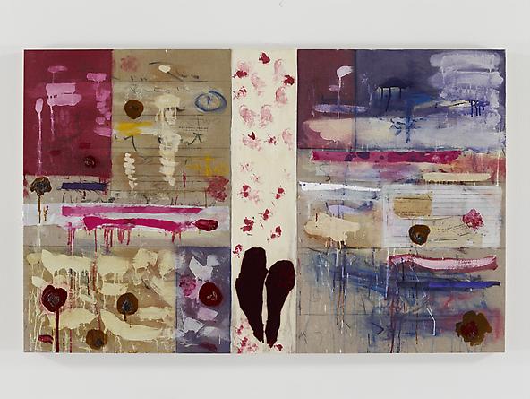 Break In Two My Heart, 2011
Oil, acrylic, silk, velvet, paper & graphite on linen
37 x 59 inches
GLG2382